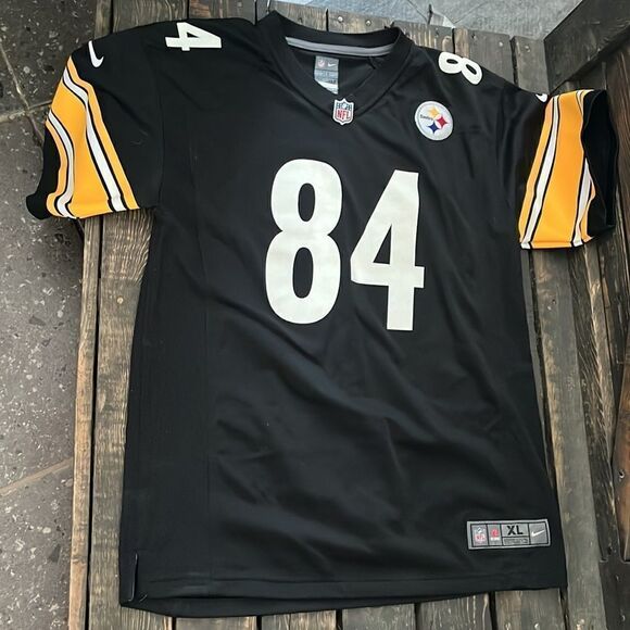 NFL NFL PITTSBURGH STEELERS NIKE #84 ANTONIO BROWN AUTHENTIC HOME JERSEY - Picture 1 of 8